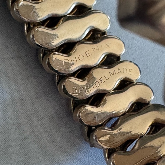 Antique Double Heart Gold Filled Sweetheart expandable Bracelet 1946 - Picture 2 of 7